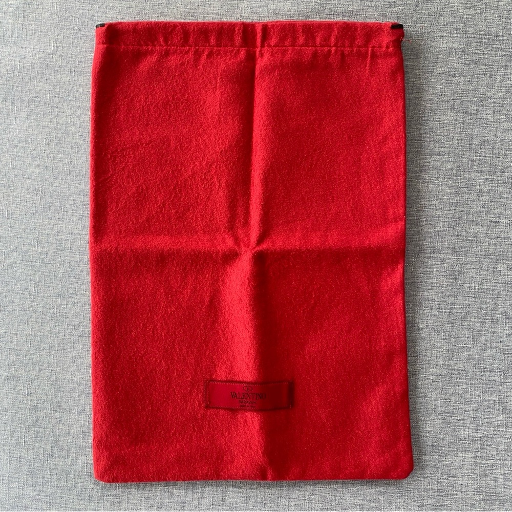 Authentic VALENTINO | Luxury Red Drawstring Dust Bag - Storage & Gift